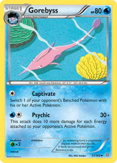Gorebyss 51/160 Uncommon card from Primal Clash