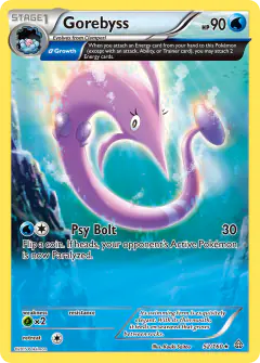 Gorebyss 52/160 Rare card from Primal Clash
