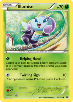 Illumise 18/160 Common card from Primal Clash