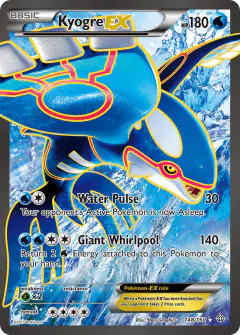 Kyogre-EX 148/160 Rare Ultra card from Primal Clash