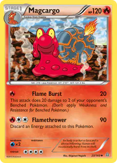 Magcargo 23/160 Uncommon card from Primal Clash