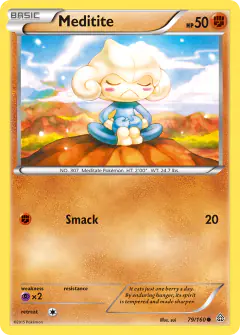 Meditite 79/160 Common card from Primal Clash