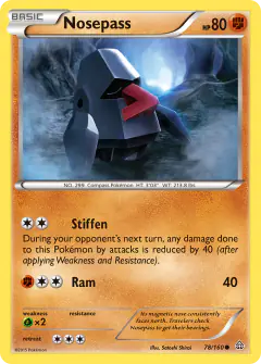 Nosepass 78/160 Common card from Primal Clash