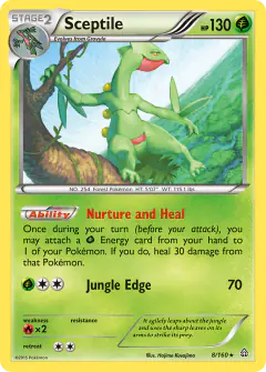 Sceptile 8/160 Rare card from Primal Clash