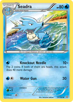 Seadra 31/160 Uncommon card from Primal Clash