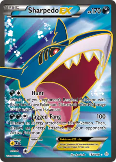 Sharpedo-EX 152/160 Rare Ultra card from Primal Clash