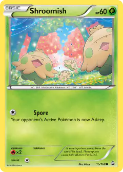 Shroomish 15/160 Common card from Primal Clash