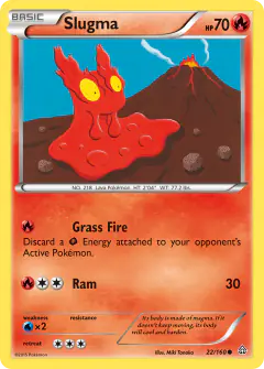 Slugma 22/160 Common card from Primal Clash