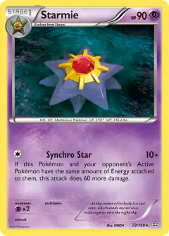 Starmie 73/160 Rare card from Primal Clash