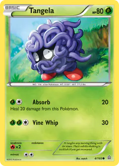 Tangela 4/160 Common card from Primal Clash