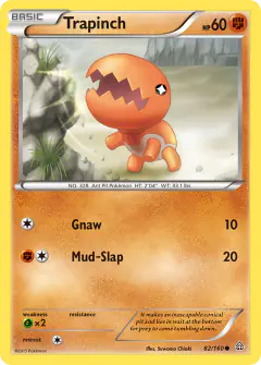 Trapinch 82/160 Common card from Primal Clash