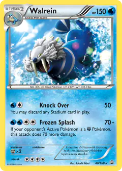 Walrein 48/160 Rare card from Primal Clash
