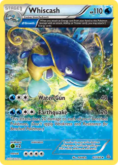 Whiscash 41/160 Rare card from Primal Clash