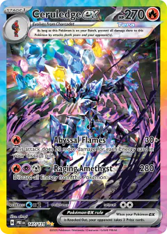 Ceruledge ex 147/131 Special Illustration Rare card from Prismatic Evolutions