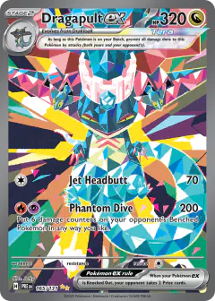 Dragapult ex 165/131 Special Illustration Rare card from Prismatic Evolutions