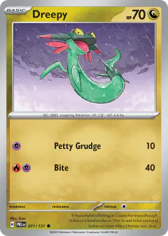 Dreepy 071/131 Common card from Prismatic Evolutions
