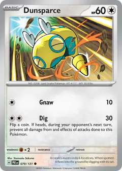 Dunsparce 079/131 Common card from Prismatic Evolutions