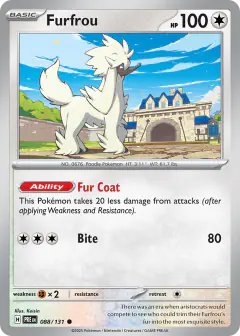 Furfrou 088/131 Common card from Prismatic Evolutions