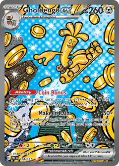 Gholdengo ex 164/131 Special Illustration Rare card from Prismatic Evolutions