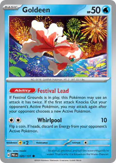 Goldeen 020/131 Common card from Prismatic Evolutions