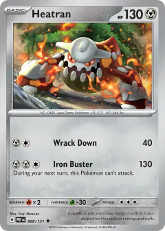 Heatran 068/131 Uncommon card from Prismatic Evolutions