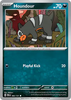 Houndour 062/131 Common card from Prismatic Evolutions
