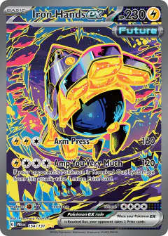 Iron Hands ex 154/131 Special Illustration Rare card from Prismatic Evolutions