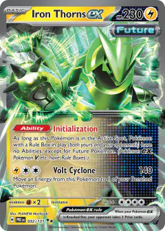 Iron Thorns ex 032/131 Double Rare card from Prismatic Evolutions