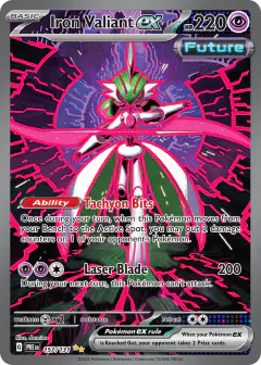 Iron Valiant ex 157/131 Special Illustration Rare card from Prismatic Evolutions