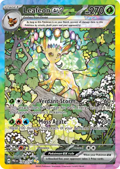 Leafeon ex 144/131 Special Illustration Rare card from Prismatic Evolutions