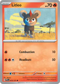 Litleo 015/131 Common card from Prismatic Evolutions