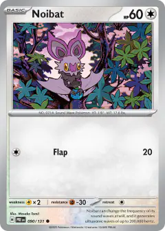 Noibat 090/131 Common card from Prismatic Evolutions