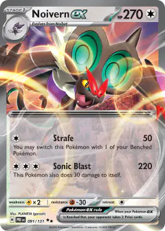 Noivern ex 091/131 Double Rare card from Prismatic Evolutions
