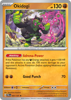 Okidogi 057/131 Rare card from Prismatic Evolutions