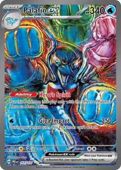 Palafin ex 151/131 Special Illustration Rare card from Prismatic Evolutions