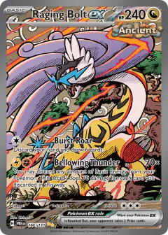 Raging Bolt ex 166/131 Special Illustration Rare card from Prismatic Evolutions