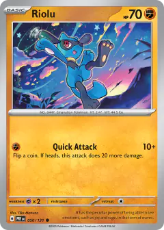 Riolu 050/131 Common card from Prismatic Evolutions