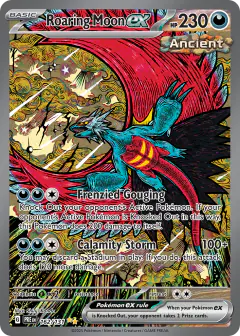Roaring Moon ex 162/131 Special Illustration Rare card from Prismatic Evolutions