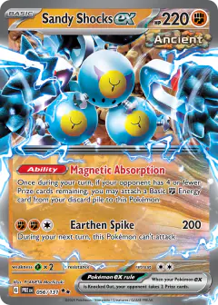 Sandy Shocks ex 056/131 Double Rare card from Prismatic Evolutions