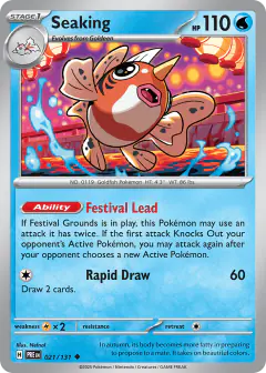 Seaking 021/131 Uncommon card from Prismatic Evolutions