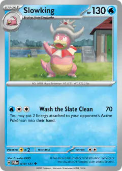 Slowking 019/131 Uncommon card from Prismatic Evolutions