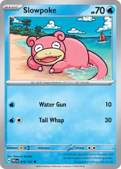 Slowpoke 018/131 Common card from Prismatic Evolutions