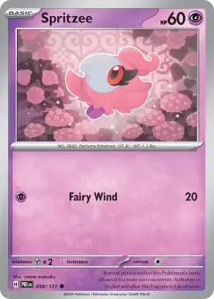 Spritzee 038/131 Common card from Prismatic Evolutions