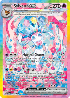 Sylveon ex 156/131 Special Illustration Rare card from Prismatic Evolutions