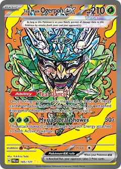 Teal Mask Ogerpon ex 145/131 Special Illustration Rare card from Prismatic Evolutions