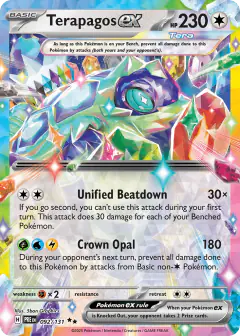 Terapagos ex 092/131 Double Rare card from Prismatic Evolutions