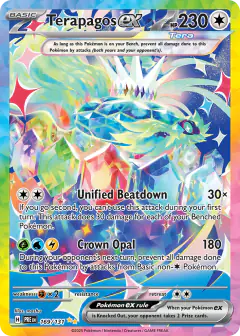 Terapagos ex 169/131 Special Illustration Rare card from Prismatic Evolutions