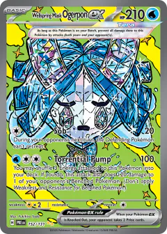 Wellspring Mask Ogerpon ex 152/131 Special Illustration Rare card from Prismatic Evolutions