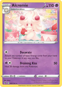 Alcremie 087/192 Rare card from Rebel Clash