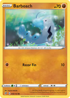 Barboach 099/192 Common card from Rebel Clash